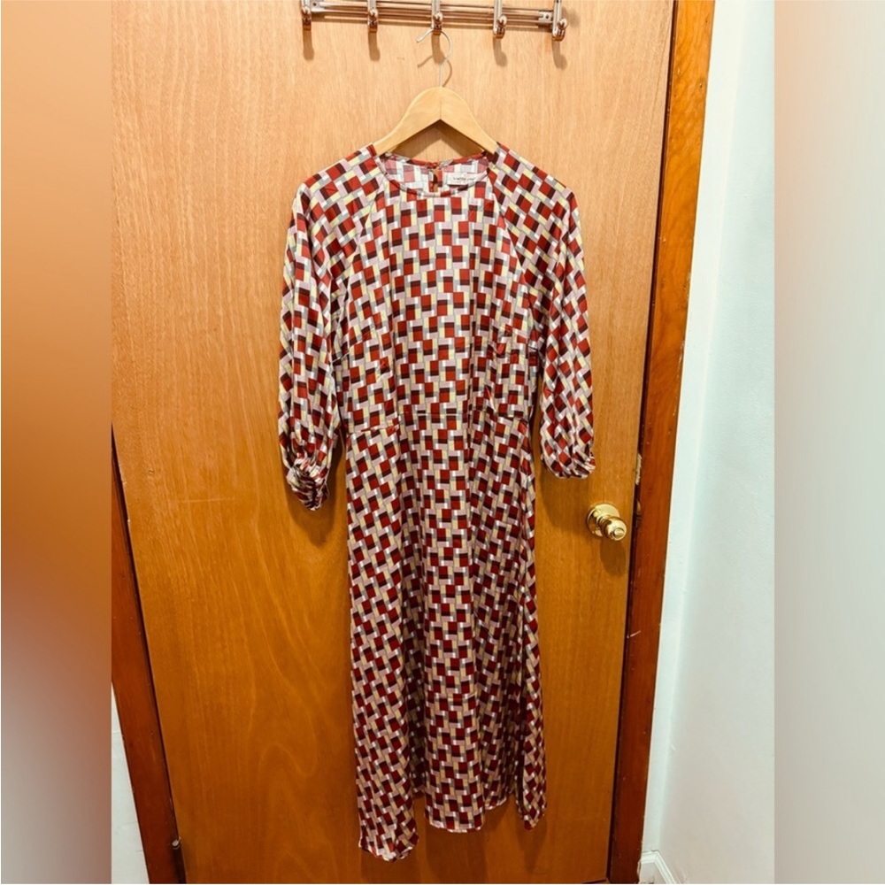 Geometric Patterned Mini Dress - image 1